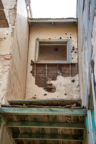 The Mansion during restoration.