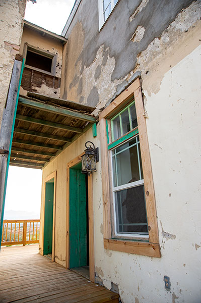 The Mansion during restoration.
